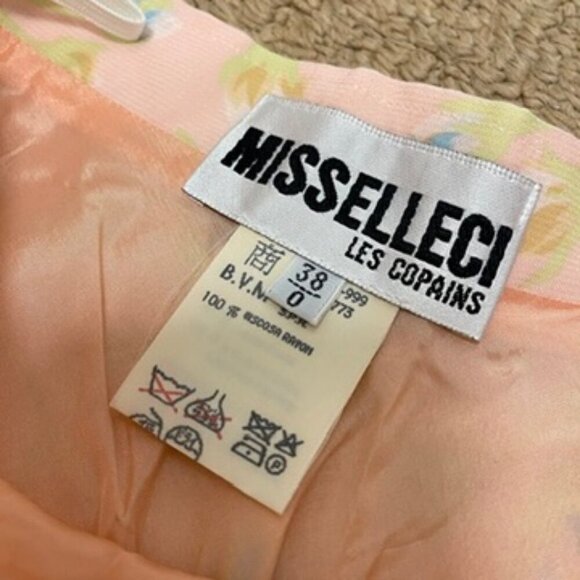 Vintage Misselleci Les Copains Floral Tiered Skirt Pink – Size 0 - Picture 7 of 8